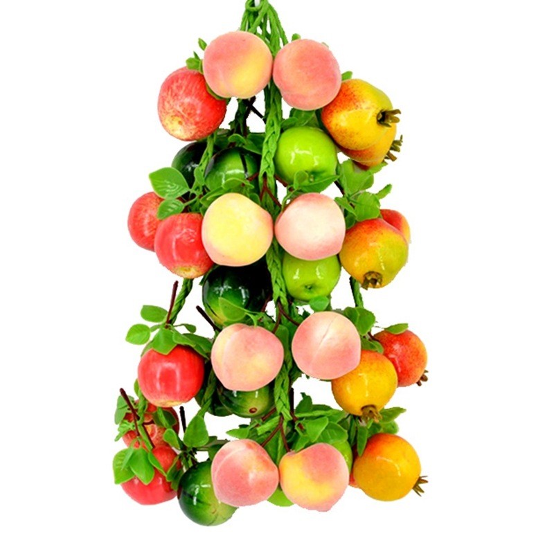 Simulat Artificial Lemon String Fake Fruit Disply Wall Hanging Home Party Decor
