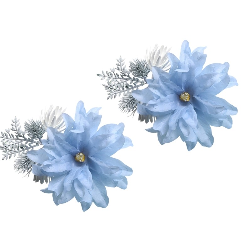 Elegant Silk Flower Arrangement Photography Window Curtain Decoration