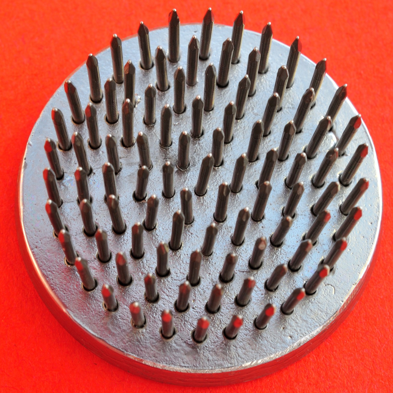 Kenzan ikebana frog stainless Steckigel round rond 40mm 91 needles 72gr