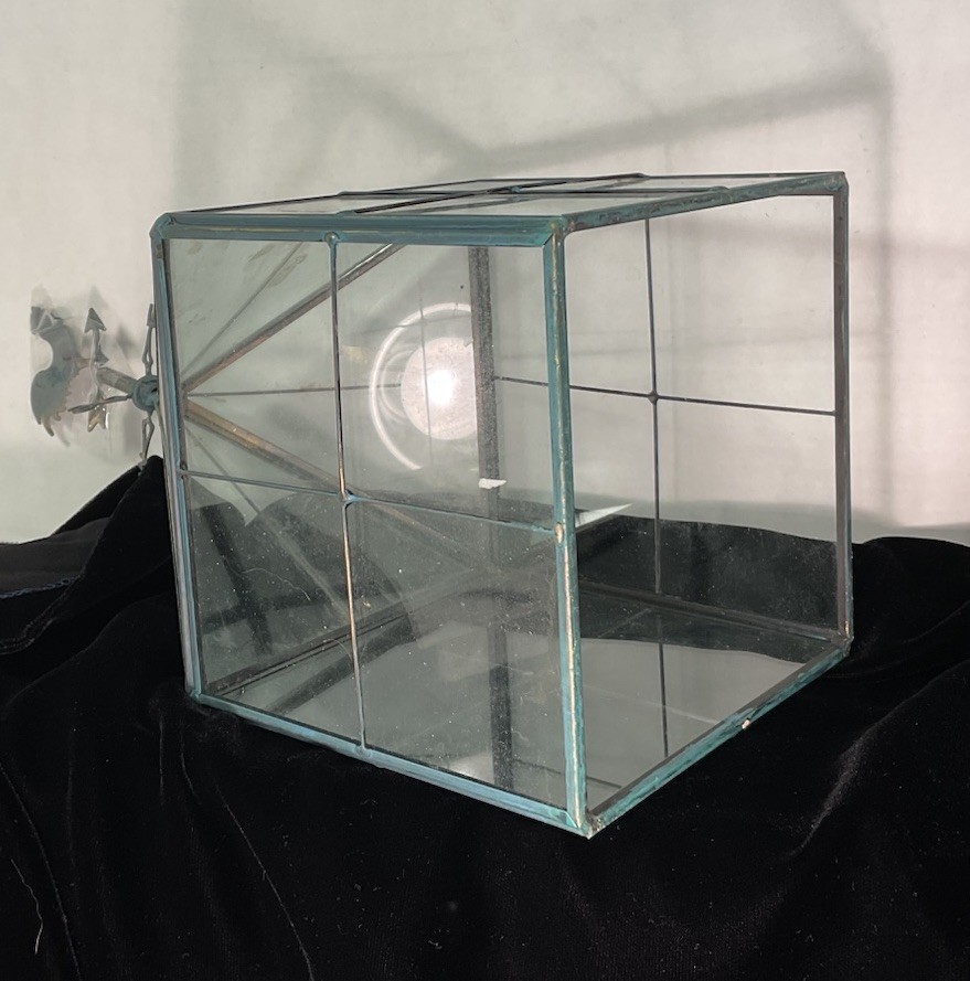 Greenhouse Terrarium Houseplant Rooster Weather Vane Glass
