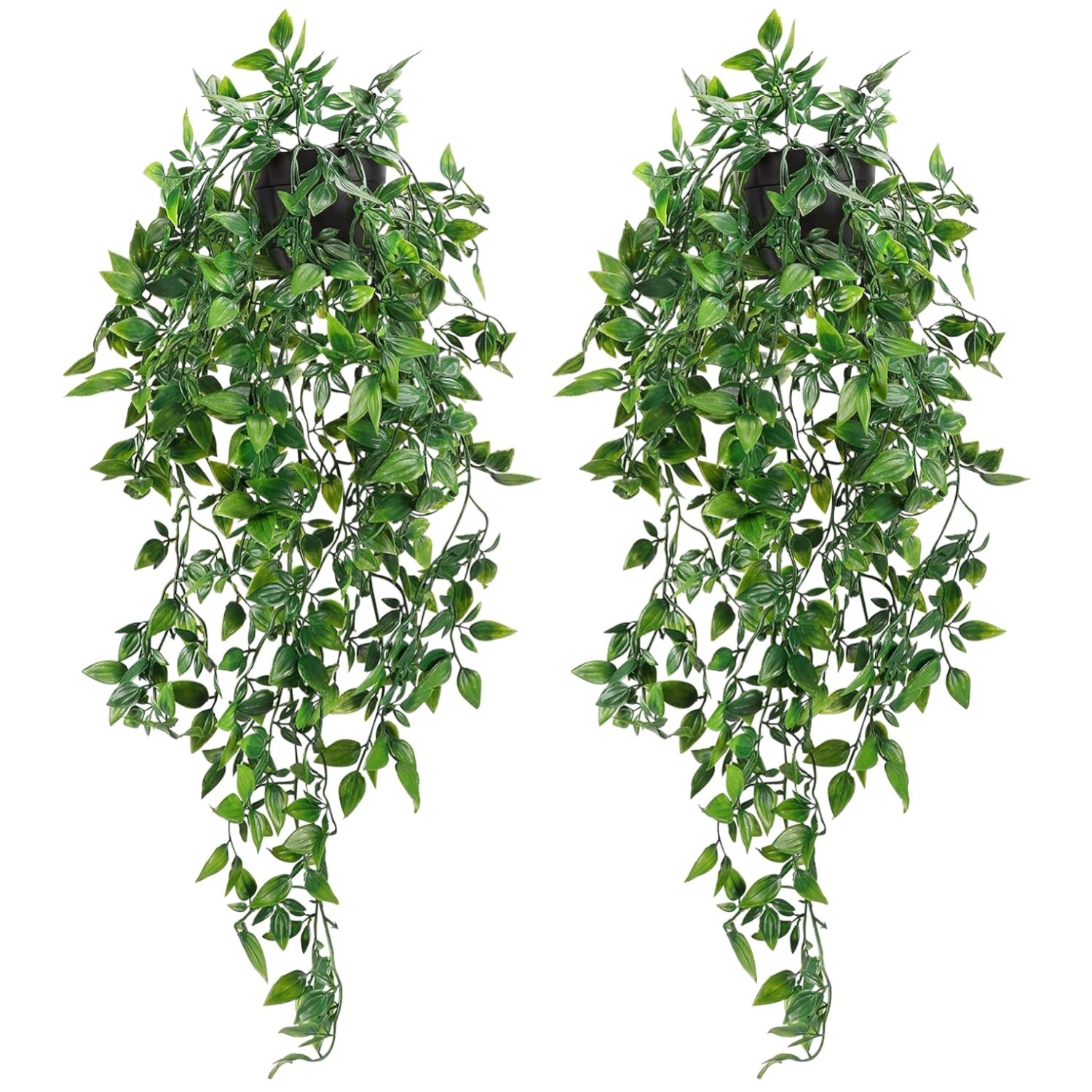 Indoor Outdoor Artificial Plants, 2 Pack for Shelf Display^