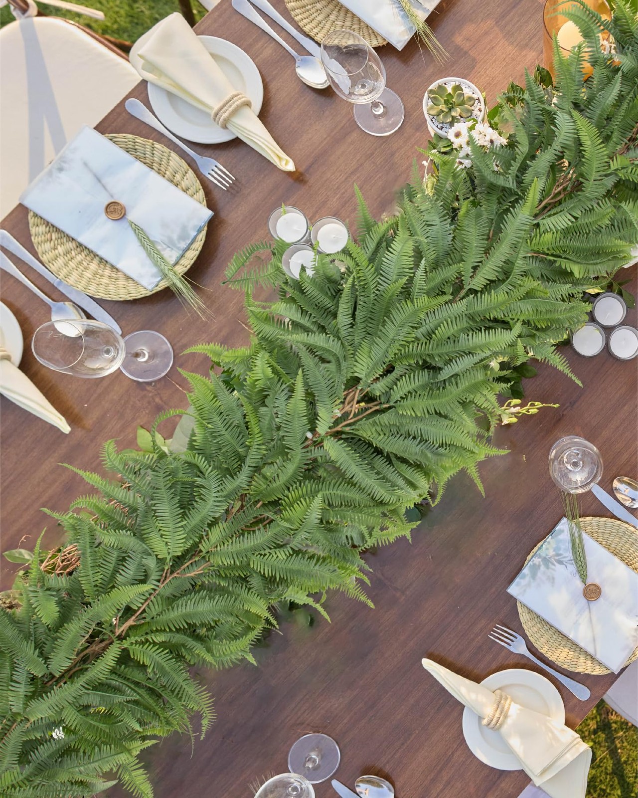 5ft Long Greenery Garland Boston Fern Floral Garland for Door Mantle Decorati…