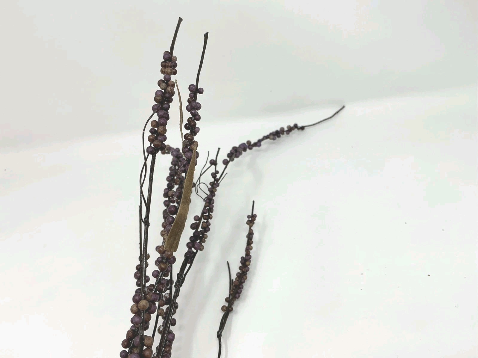 Arty Imports Berry Spray 46” Long Purple Vase Basket Filler 1 Pick NOS
