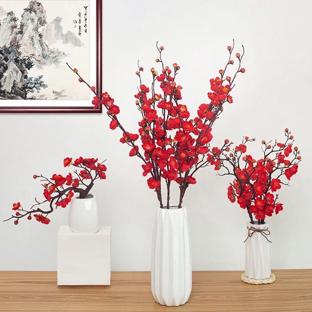 1Bunch Artificial Flower Simulated Wintersweet Flower Chinese Style Wedding Deco