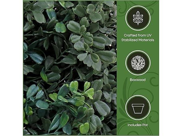 National Tree Company Inch Artificial Boxwood Double Ball Topiary Tree