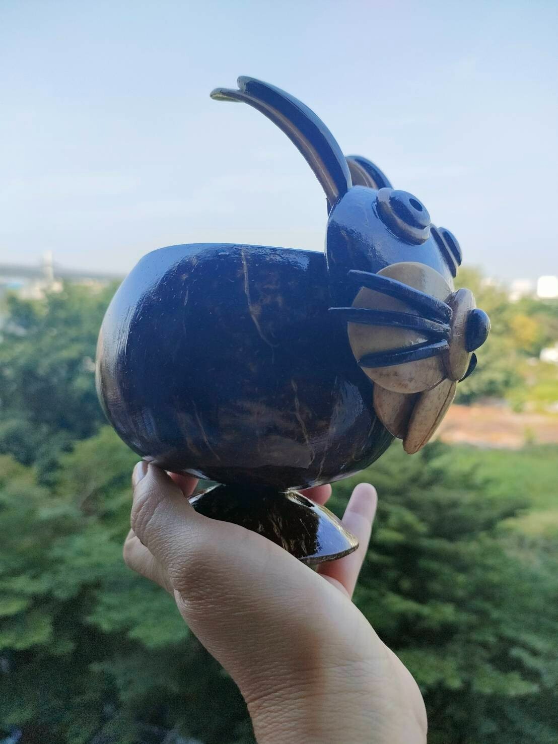 Coconut Shells Rabbits Planting Trees Artificial Things Home Decoration Nature