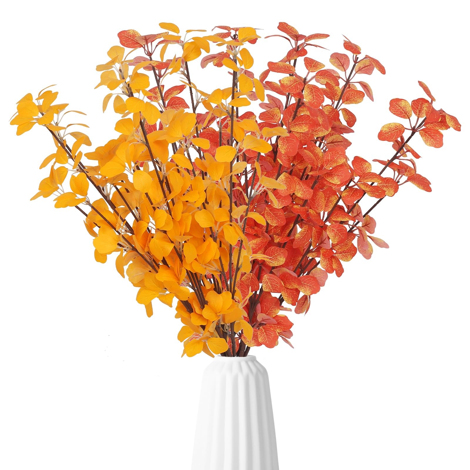 12Pcs 2Kinds 22”Fall Artificial Branches Faux Autumn Stems Fall Plant Branch…