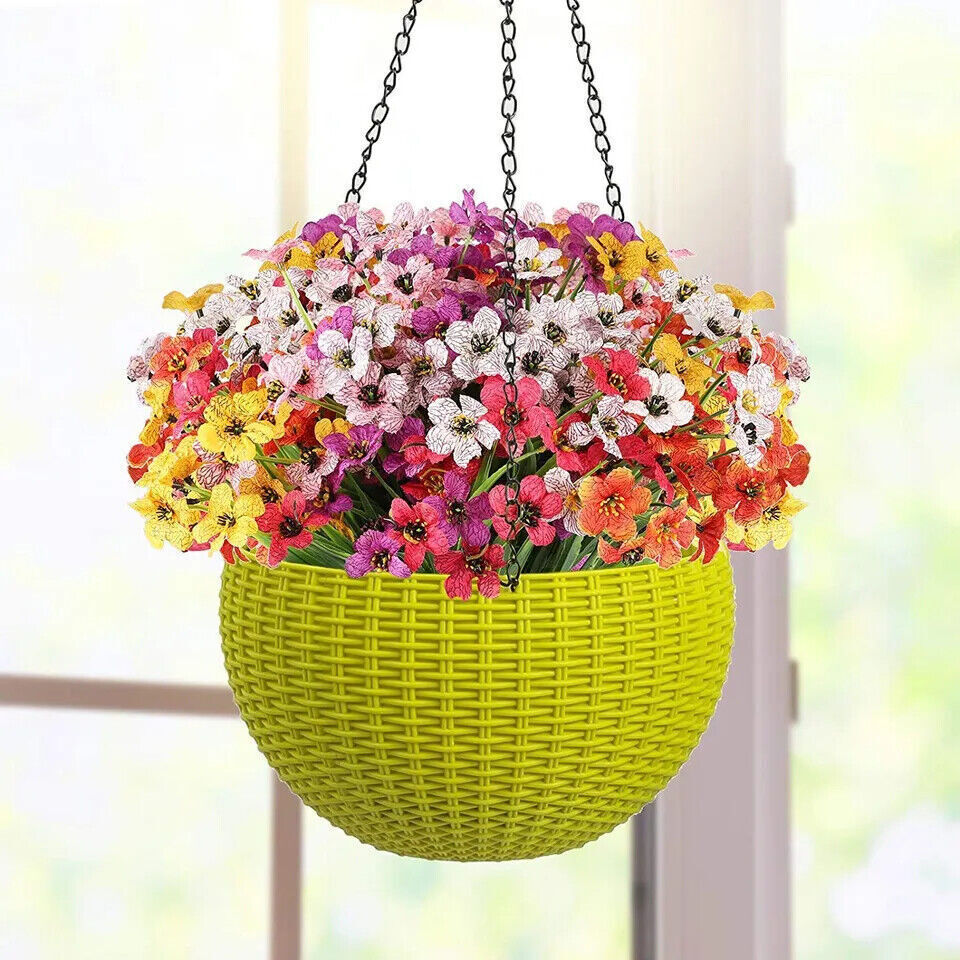 51 heads Artificial Flowers Plastic Plants Wedding Xmas Garden Decor Outdoor