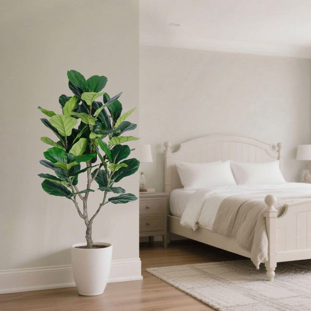 New Artificial Fiddle Leaf Fig Tree Ficus Faux Indoor Outdoor Garden Home Decor