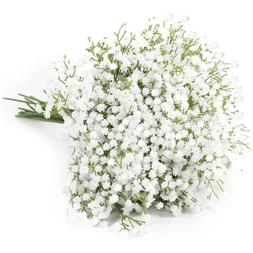 18Pcs Babys Breath Artificial Flower Gypsophila Real Touch Bouquet Garden Decor