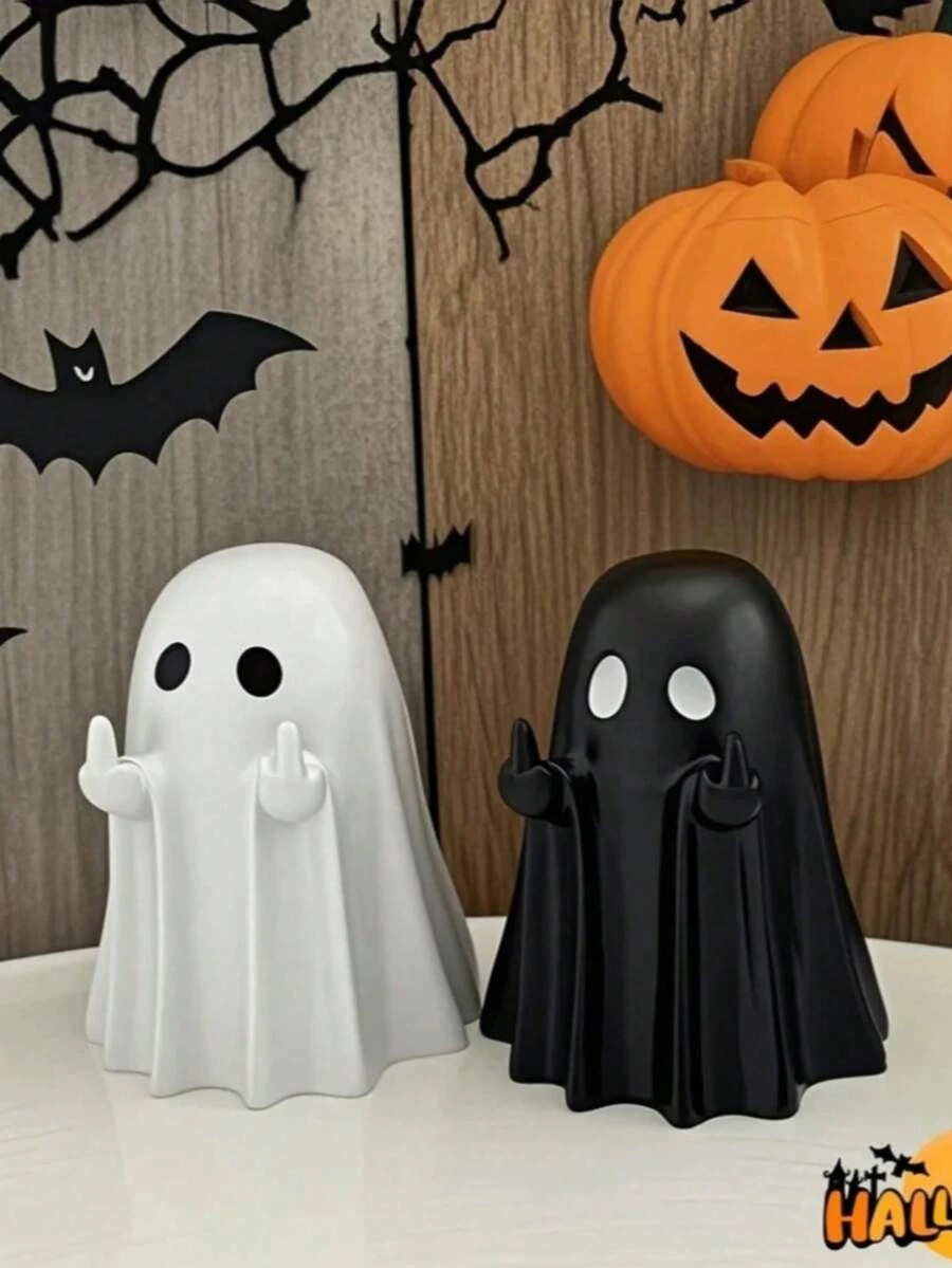 1PC/2PC Cute Black White Ghost Decoration Holiday Party Home Room Decor