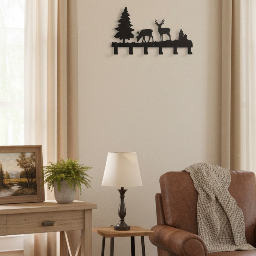 Matte Black Heavy Duty Rustproof Wall Hooks Entryway Kitchen Bathroom Organizer