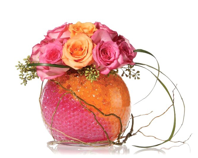 5-pounds Pink water storing gel beads flowers vases filler Deco Beads 5lb 60-gal