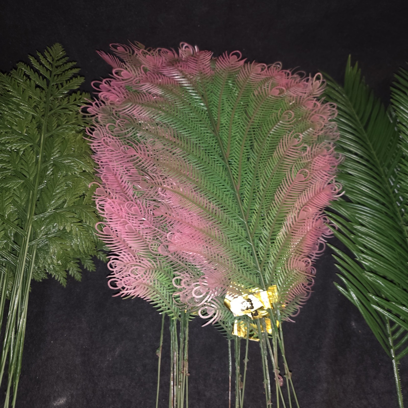 60+ Pieces Artificial Greenery Vintage Palm Fern Etc Tapscott’s