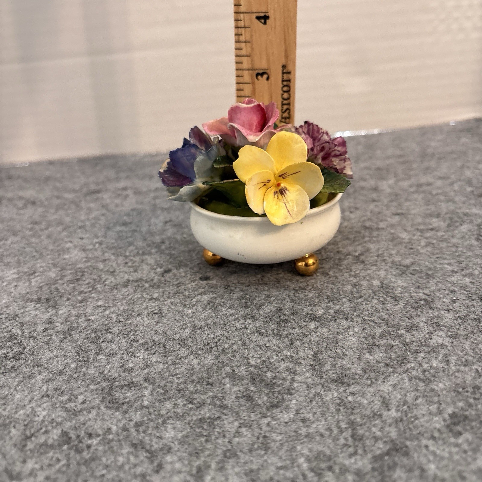 🌸 Vintage Crown Staffordshire Fine Bone China Floral Bouquet (c. 1930s-1950s)