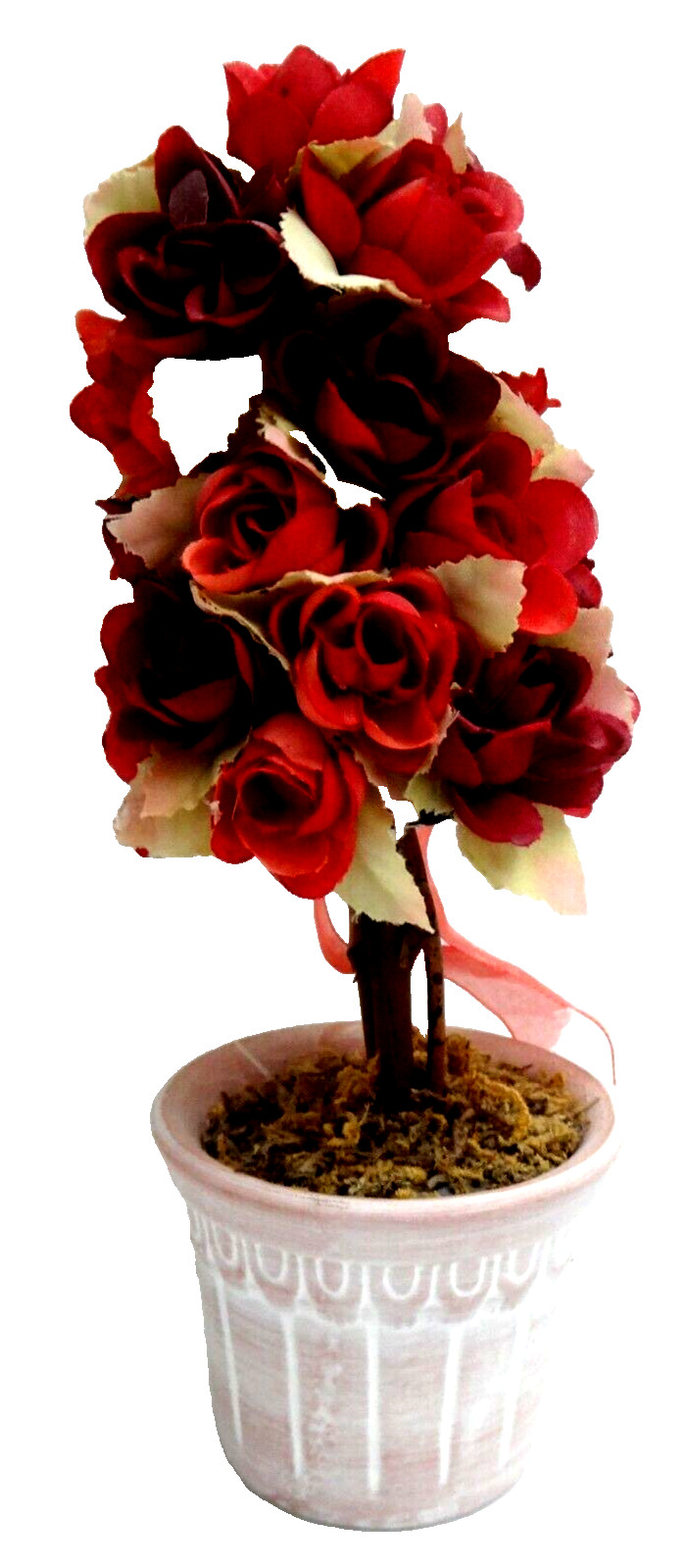 Artificial Mini Potted Flowers Height : 8.5 inches Multi-color Floral Home Décor
