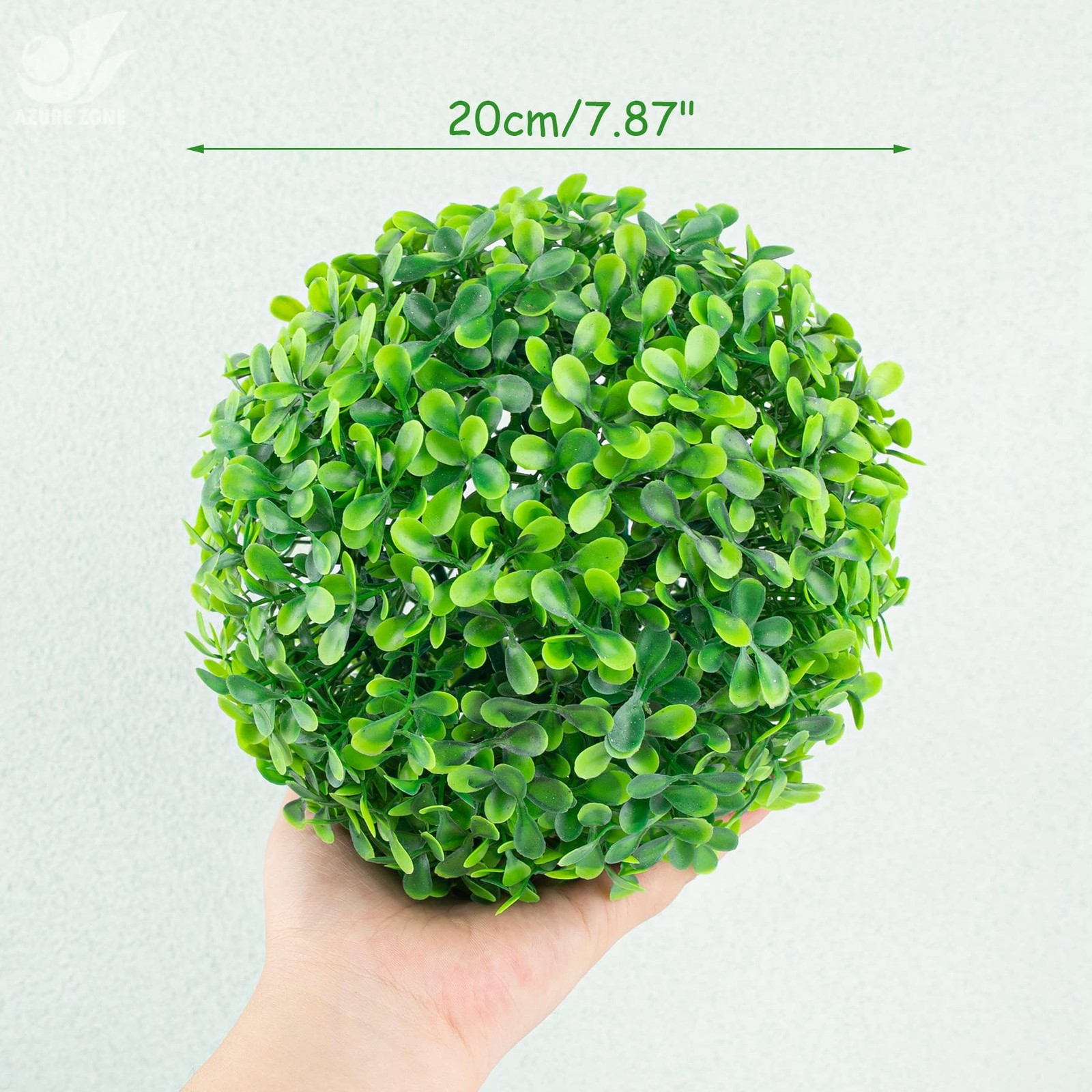 2 PCS Artificial Plant Topiary Ball Decorative Faux Balls Wedding Home Decor