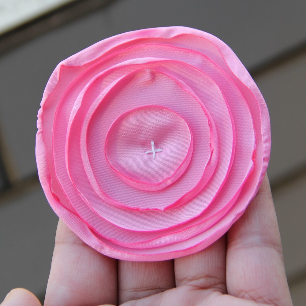 7.5cm Fabric Flower Handmade Cloth Flowers Hand DIY Material Wedding Accessories