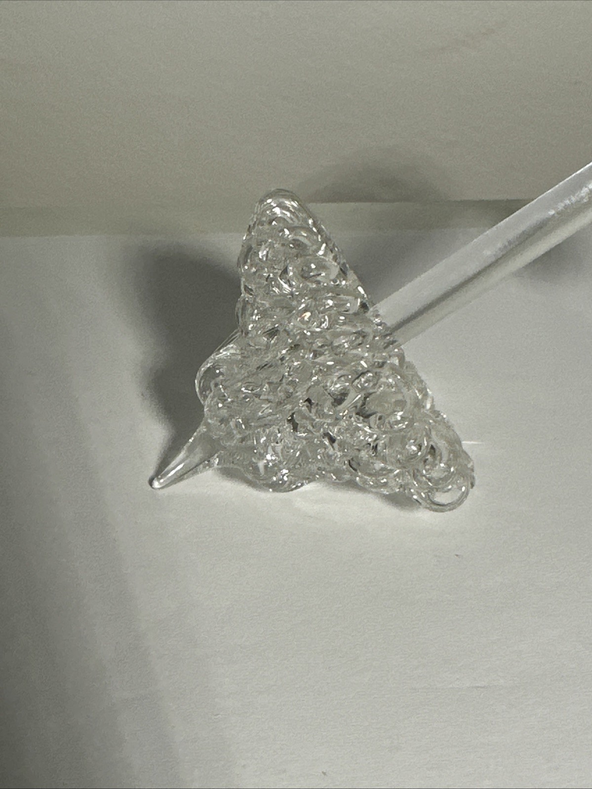 Crystal Umbrella Paperweight Figurine Desktop Tabletop 4.5”