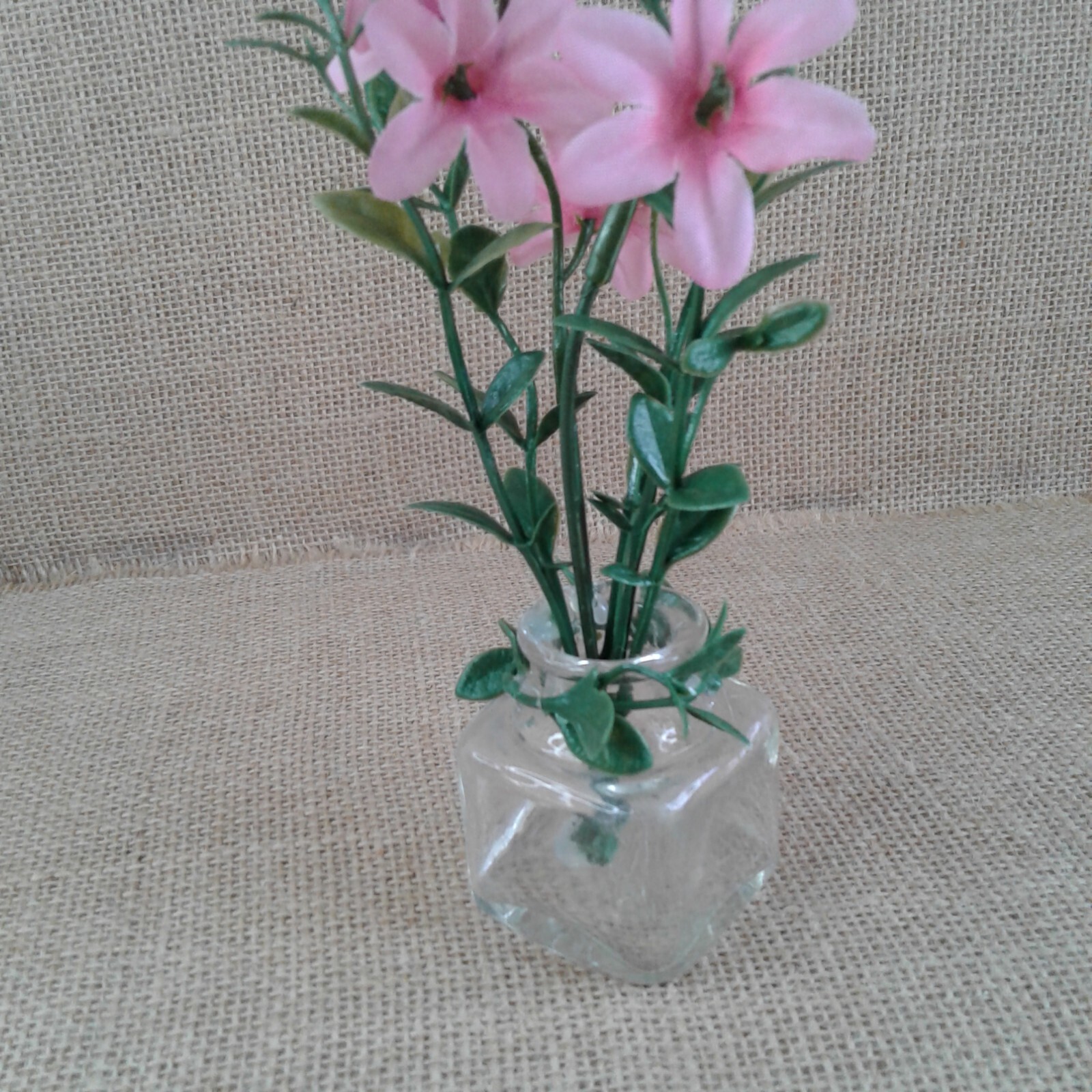 Pretty Pink Floral Decor Chic Rustic Country Plastic Cloth Flowers Gift 1441