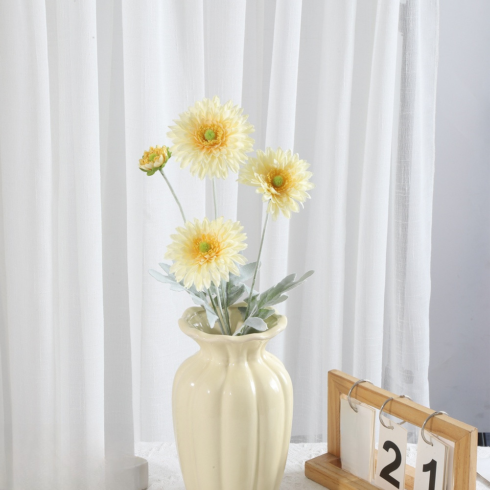 Realistic Pine Needle Chrysanthemum Artificial Flower for Wedding Home 22.83in