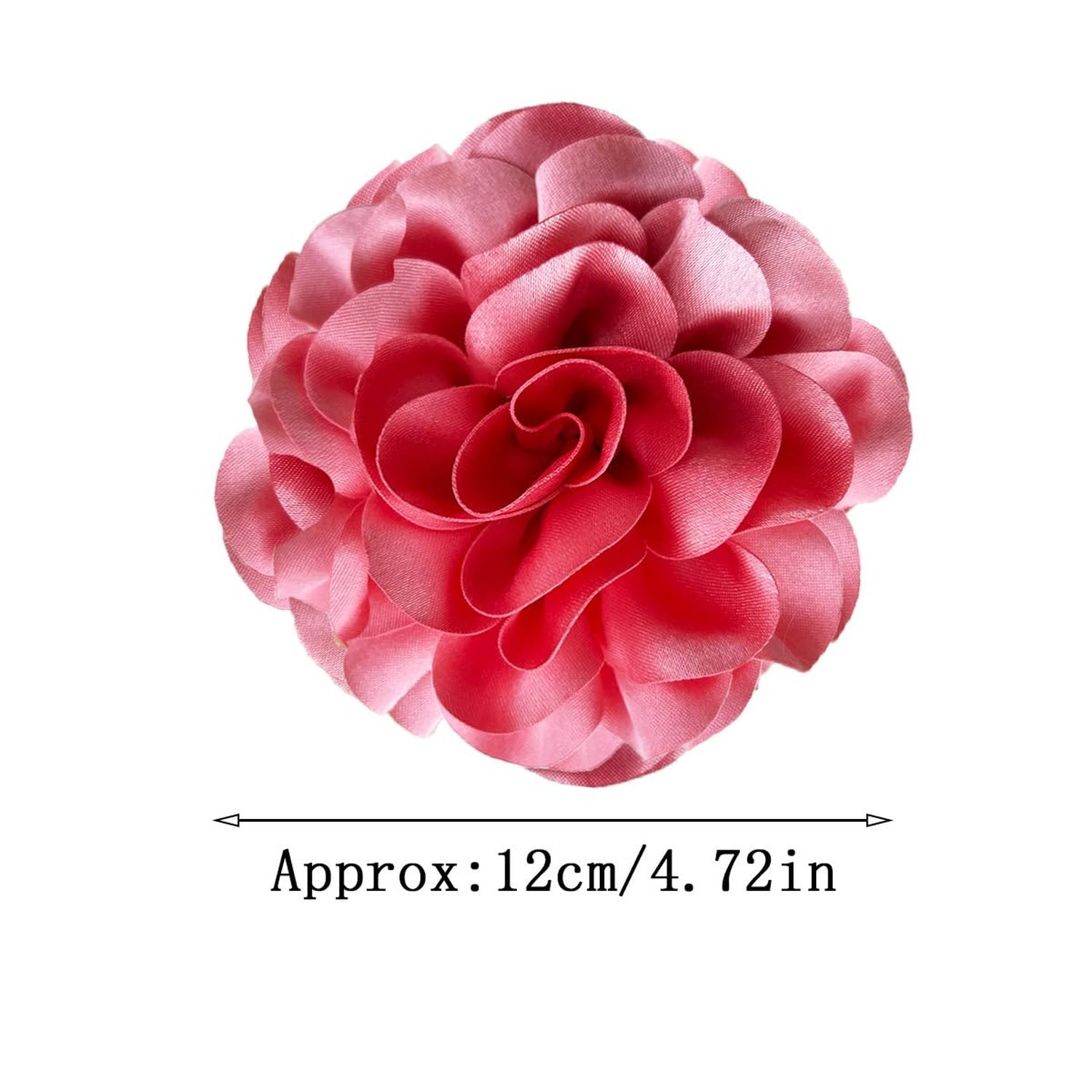Elegant Dainty Satin Fabric Rose Flower Extra Large Big Brooches Pins Silk Ca…