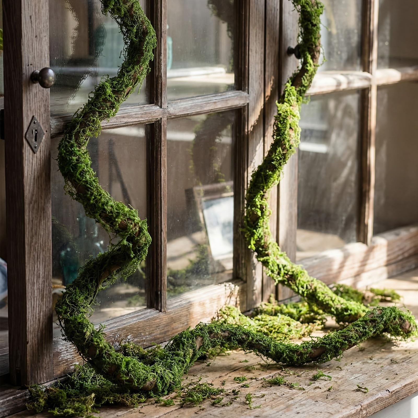 2 Pcs 118in Large Bendable Artificial Tree Branches with Moss Enchanted Fores…