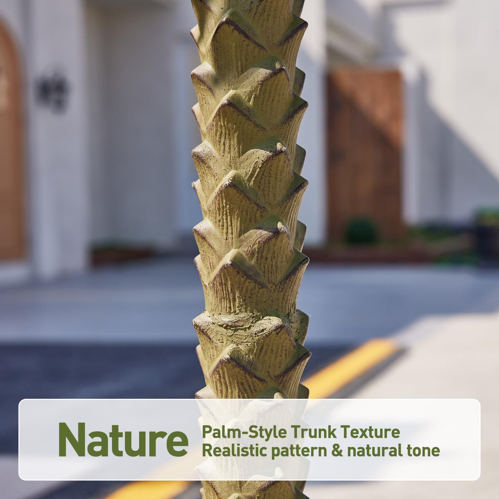 8FT Artificial Palm Tree for Outdoor & Indoor Decor – Tall Large UV Resistant…