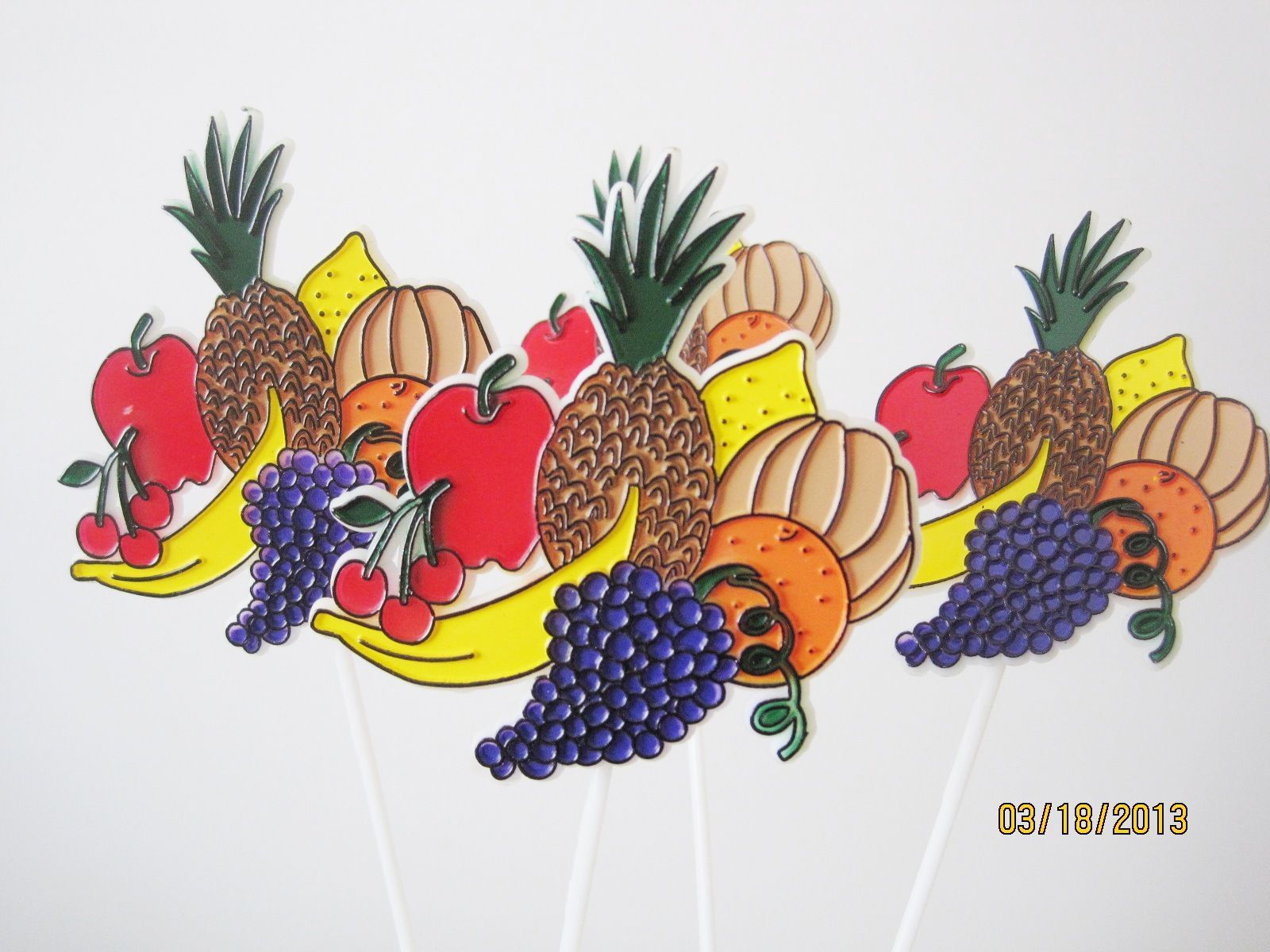 Floral Picks Thanksgiving Harvest Vegetables Fruits Fall 6-12/Pk!