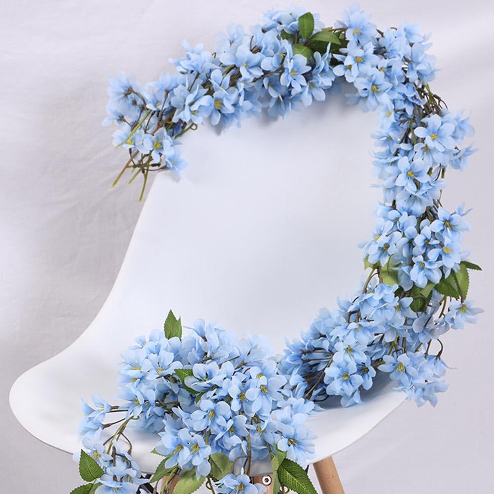 Artificial Lilac Vine Garland Silk Flowers Hanging Floral Decor for Wedding P…