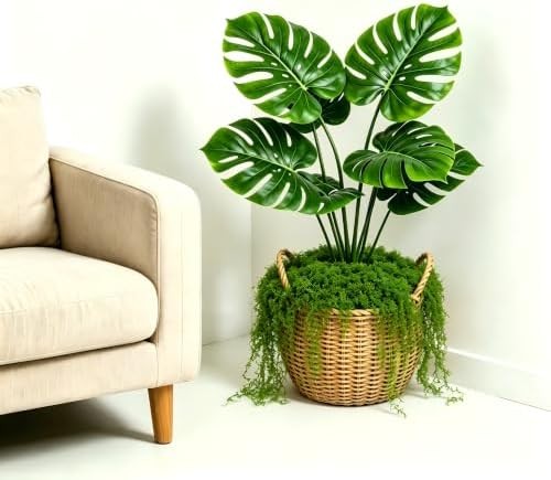 Fake Green Moss for Potted Plants,Artificial Moss for Crafts Indoor,DIY Table De