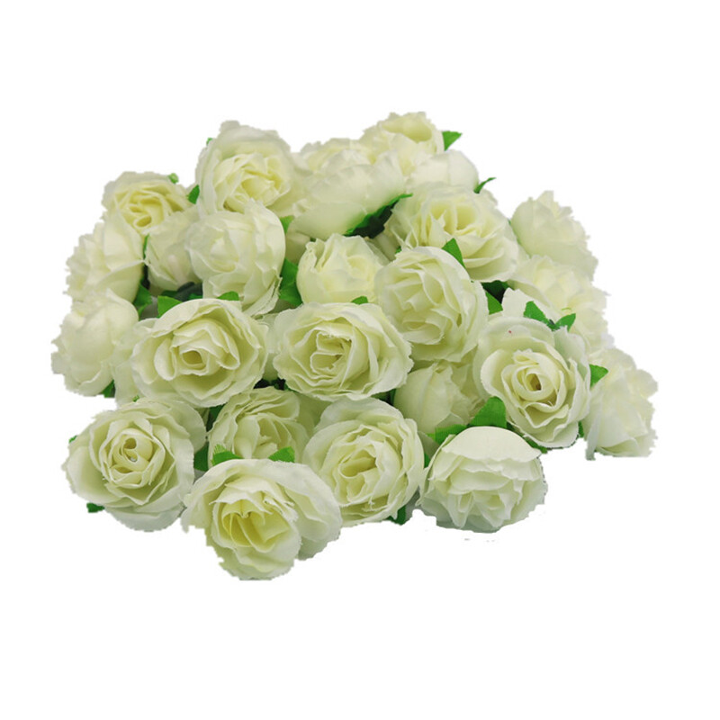 50/200X Artificial Fake Rose Flower Heads Silk Bulk Bouquet Wedding Party Decor