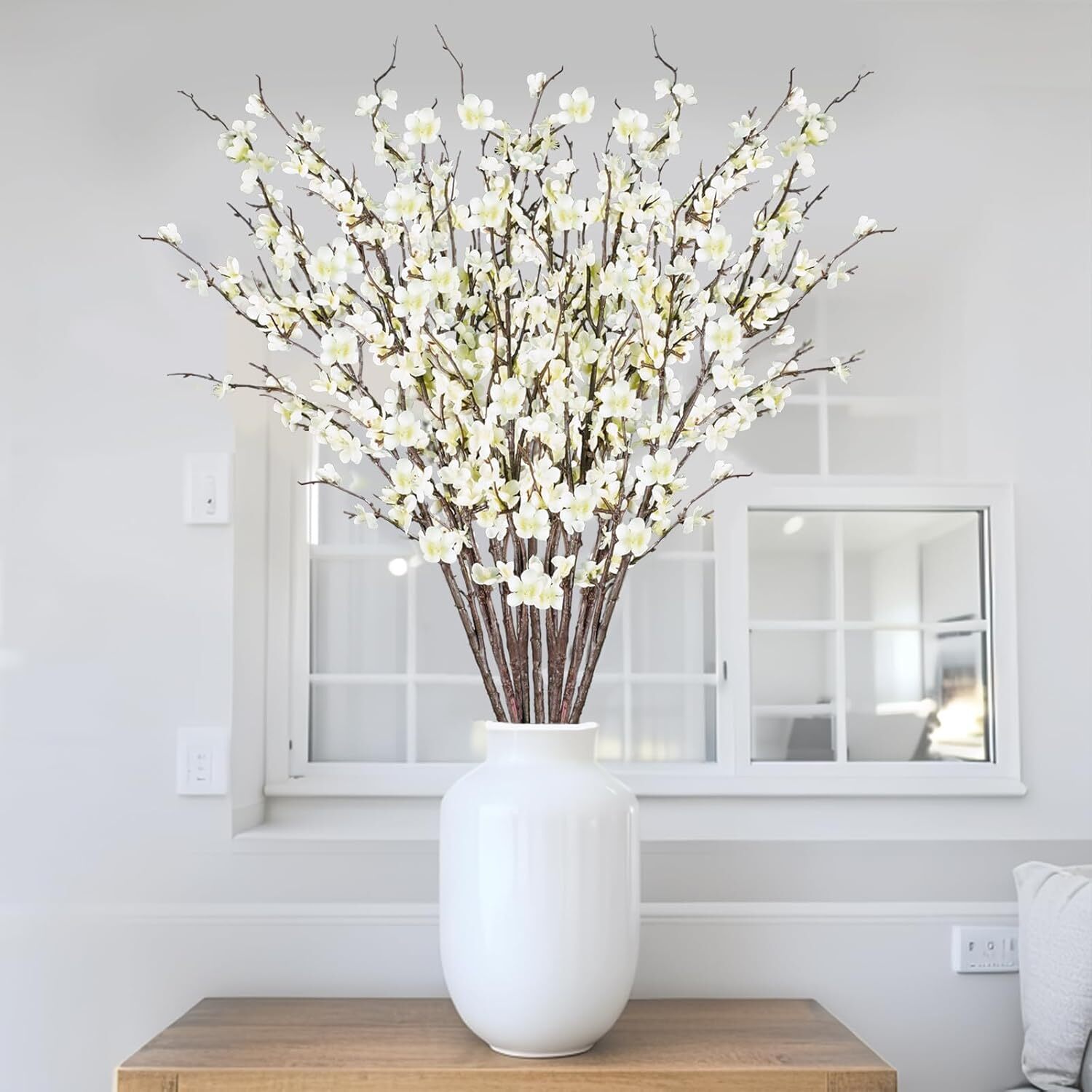12 39-inch tall artificial cherry blossom stems