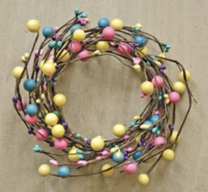 Country Candy Shop Mini Wreath Ring Easter Decor 3 1/2”
