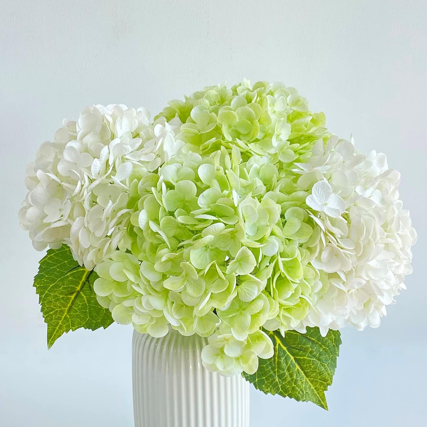 Lifelike Artificial Hydrangea Flowers – 4 Pcs for Home & Wedding Decor