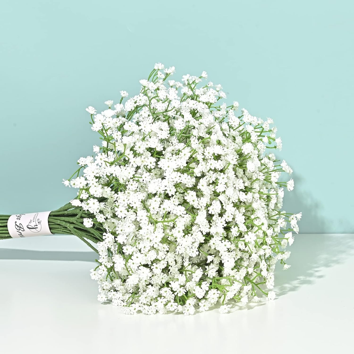Bulk 6 Pcs Flexible Baby’s Breath Stems—Ideal for Wreaths, Weddings, and More!
