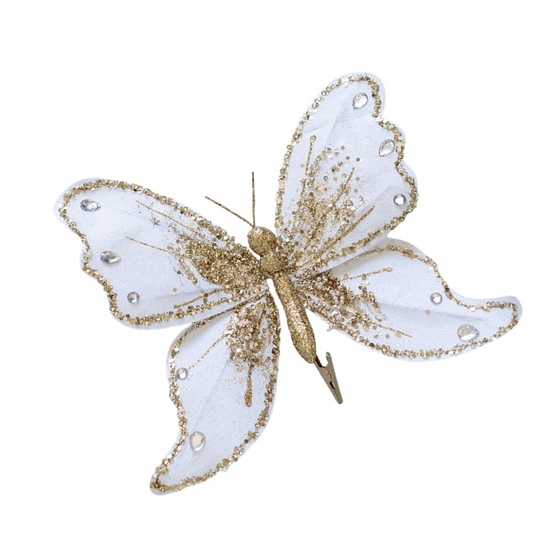 Clip On Butterflies for Home Decoration Butterfly Shape Christmas Accessories