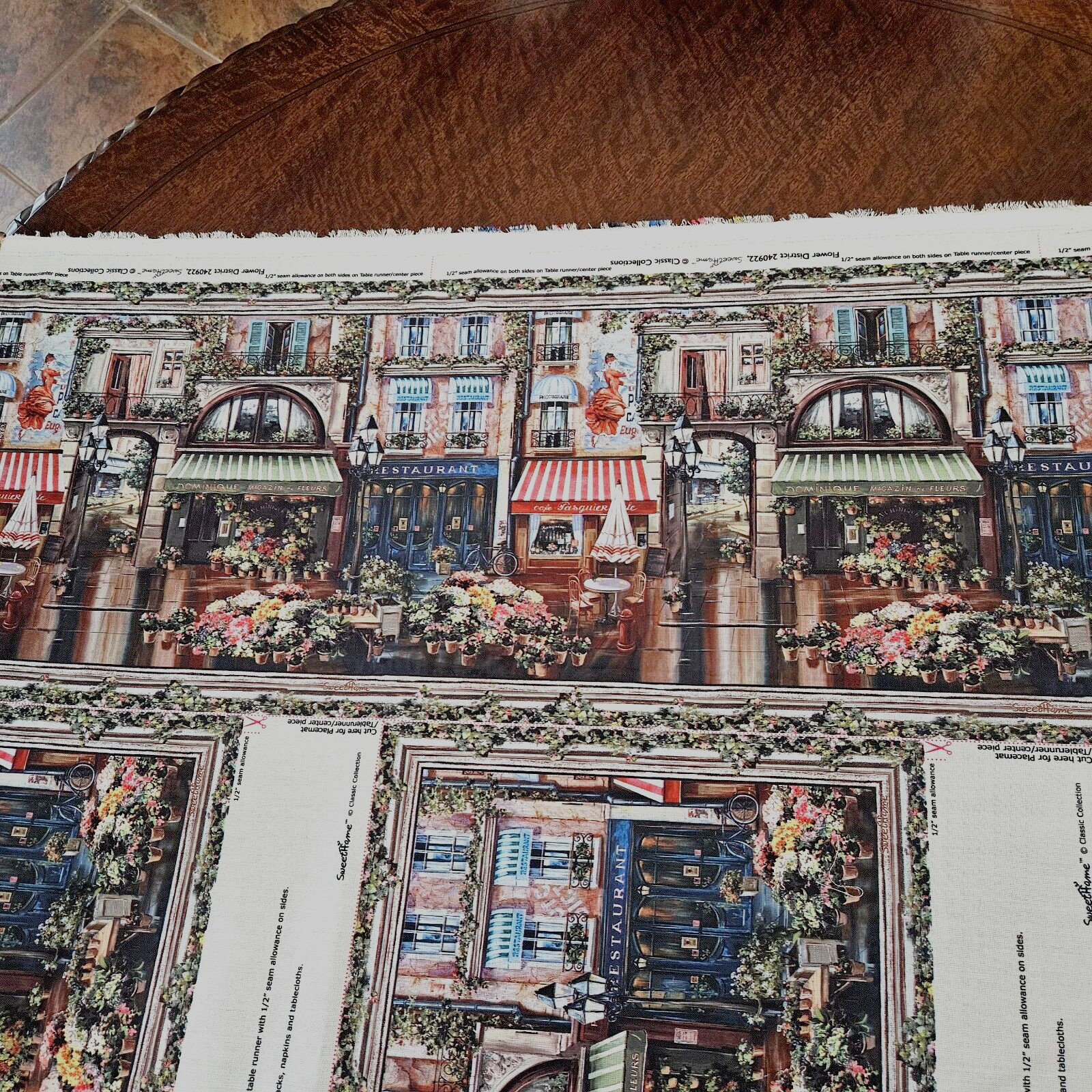 Flower District, Sweet Home Classic Collection, French Flower Shop Panels, NEW.