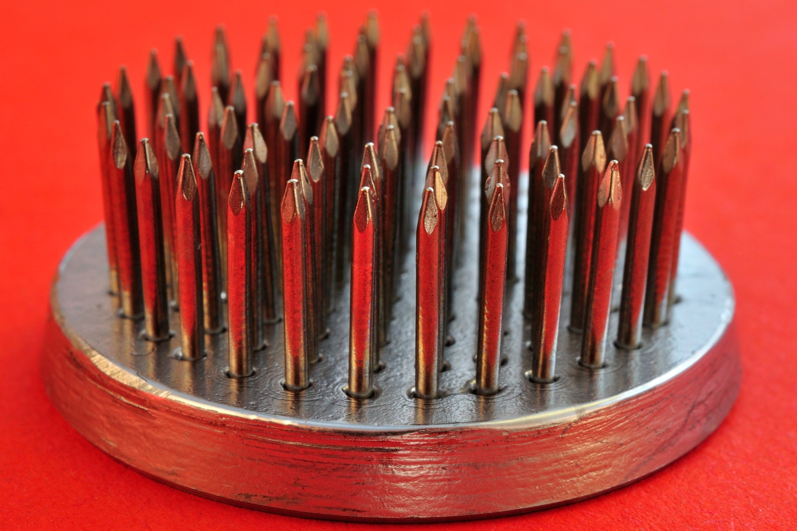 Kenzan ikebana frog stainless Steckigel round rond 40mm 91 needles 72gr