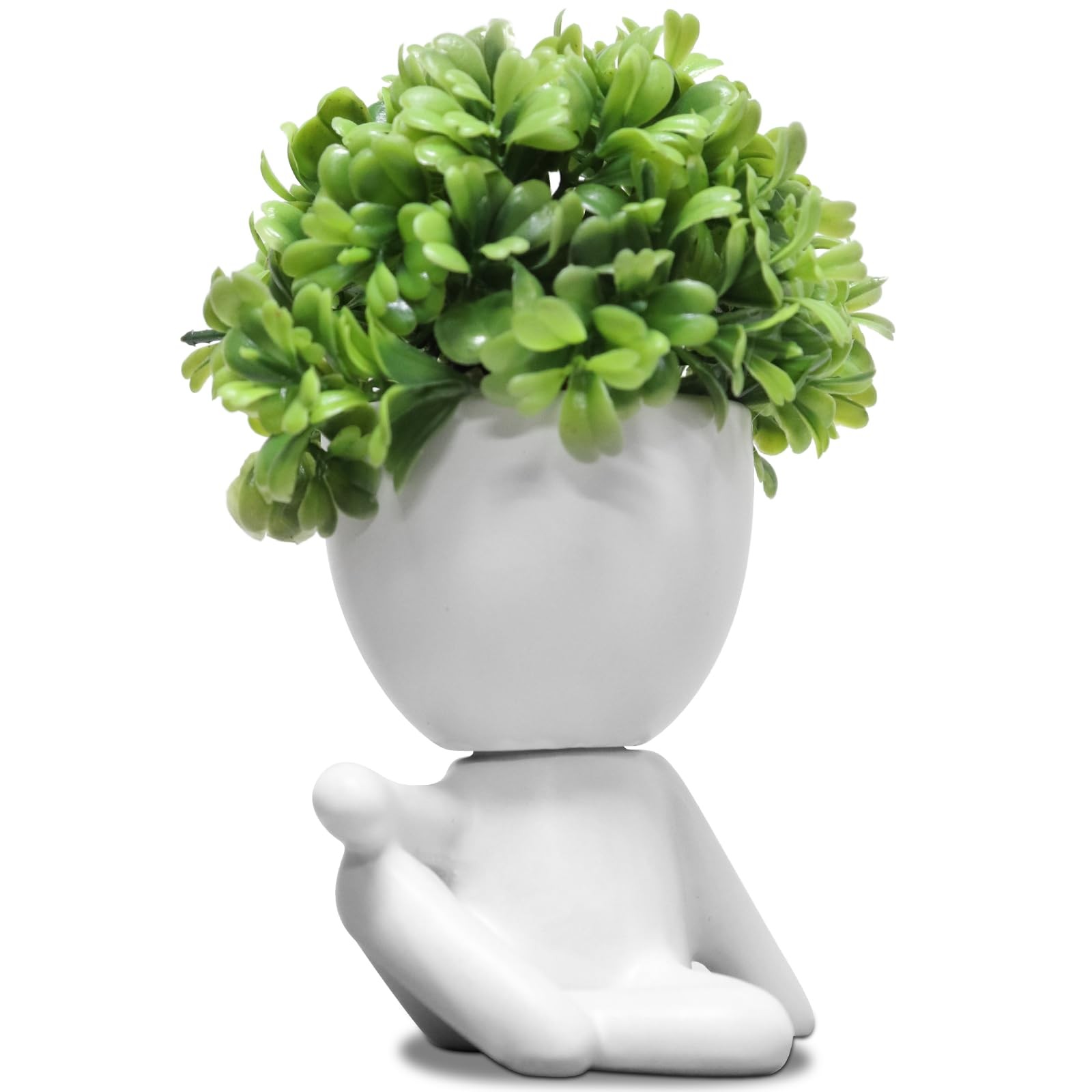 Small Artificial Succulents Potted Plants Faux Desk Decoration Fake 1 PCS