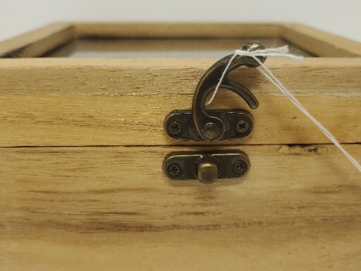 Artificial Succulents In Beautiful Wooden Box Hinged w/Clasp Artificial Plants