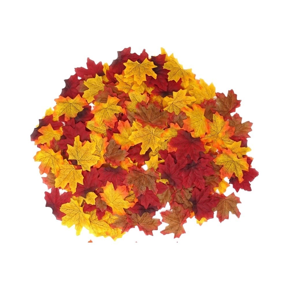 Crafting Supplies Maple Leaves Plastic Mixed Color 8 7cm 300 or 400 PCS