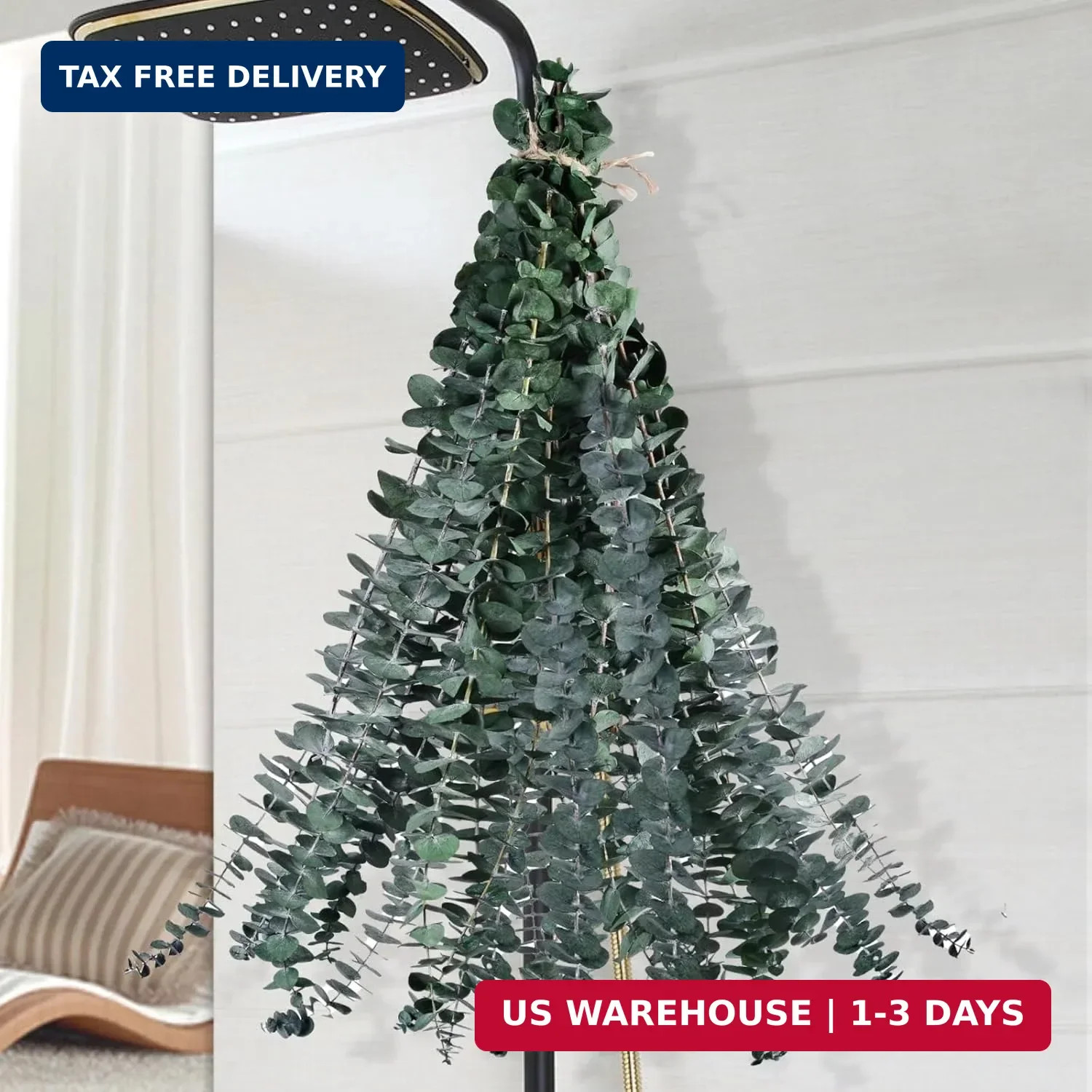 12PCS Dried Eucalyptus for Shower Hanging – 17” Real Large Preserved Eucalyptus