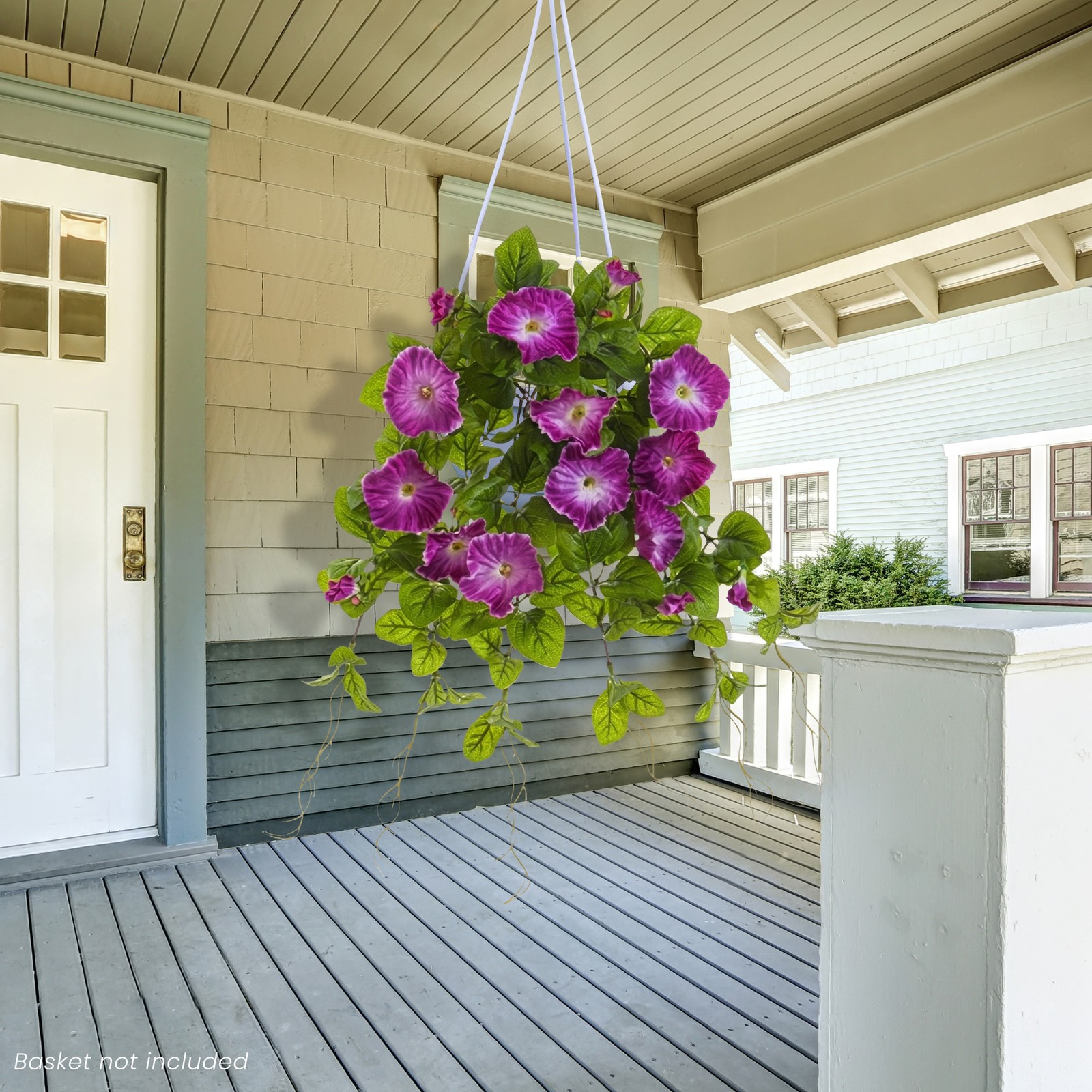 Allstate 20″ Lavender Petunia UV Protected Artificial Hanging Floral Bush