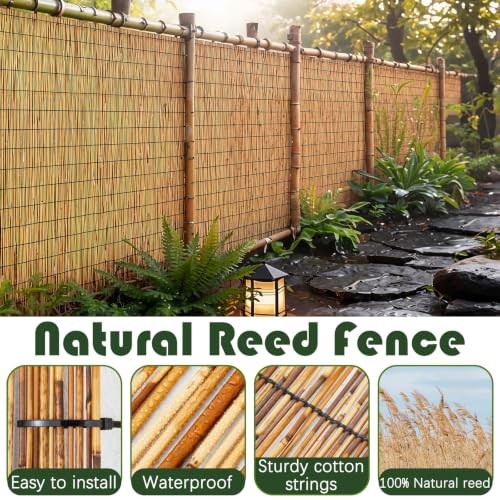 Reed Fence Roll 3 Pack 4x16ft Natural Privacy