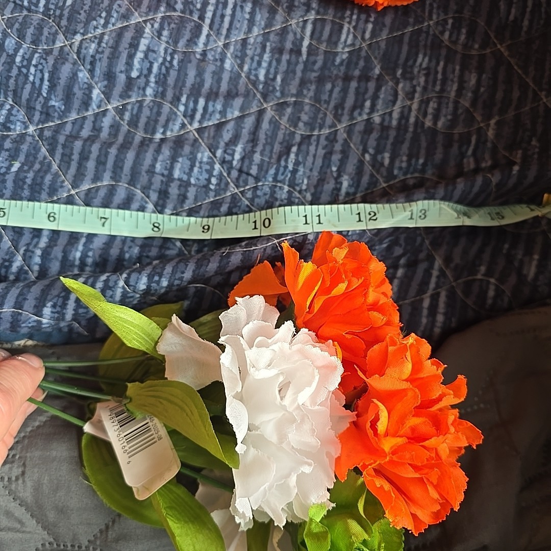 CelebrateIt 10 Picks Artificial Flower White Orange Green… K