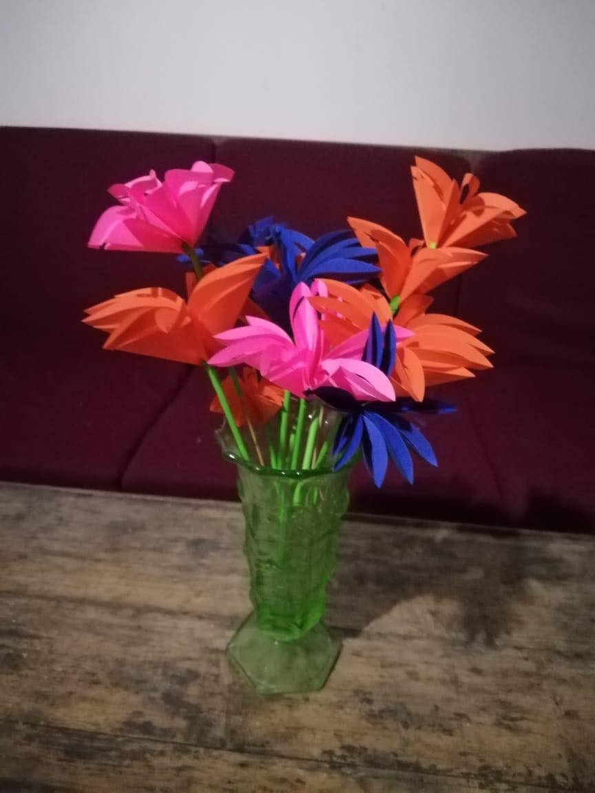 Paper flowers for Home decoration high quality free shipping