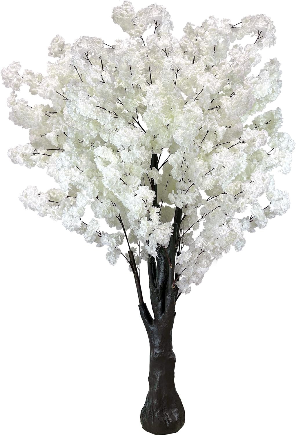 6.5Ft White Artificial Cherry Blossom Tree – Perfect for Home & Weddings