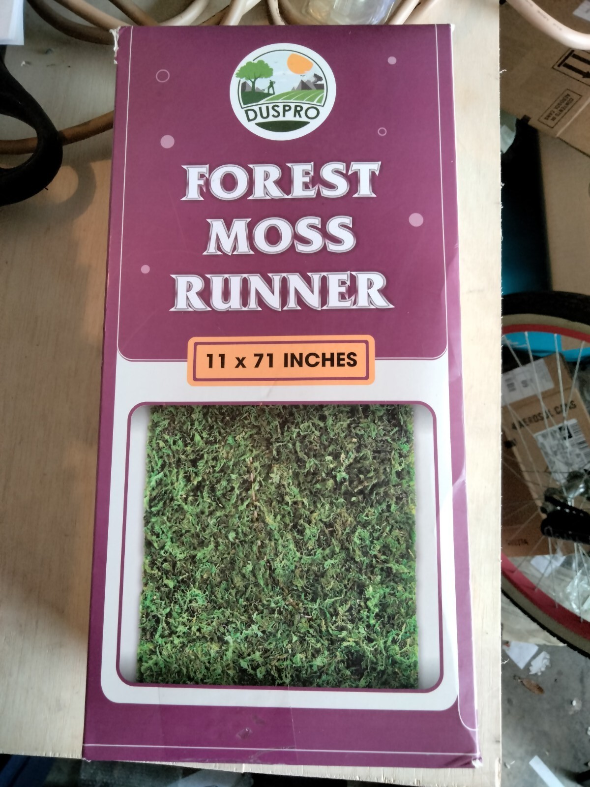 Duspro Forest Moss Runner 11 X 71 Inches