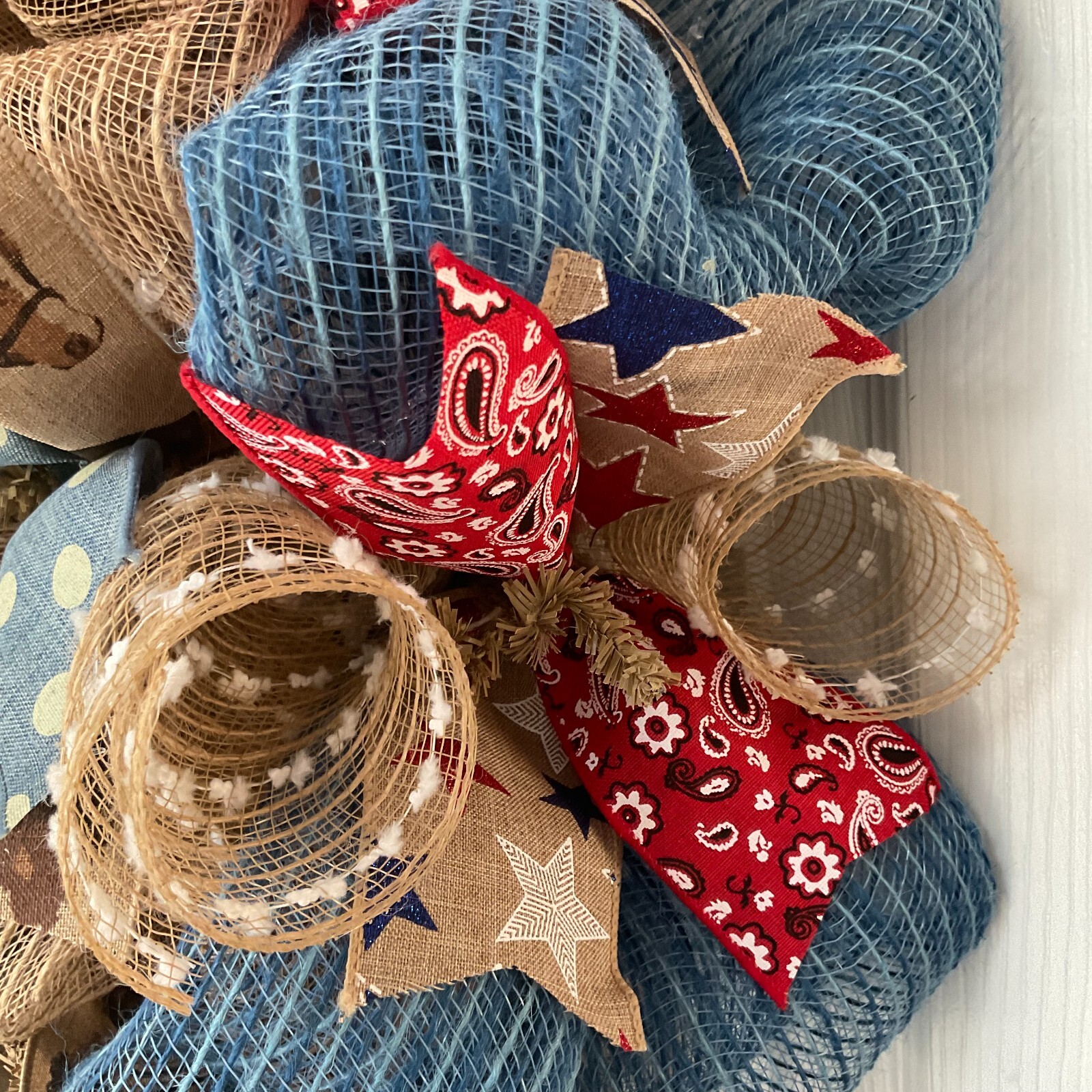 Home Sweet Texas Home Wreath Handmade Deco Mesh